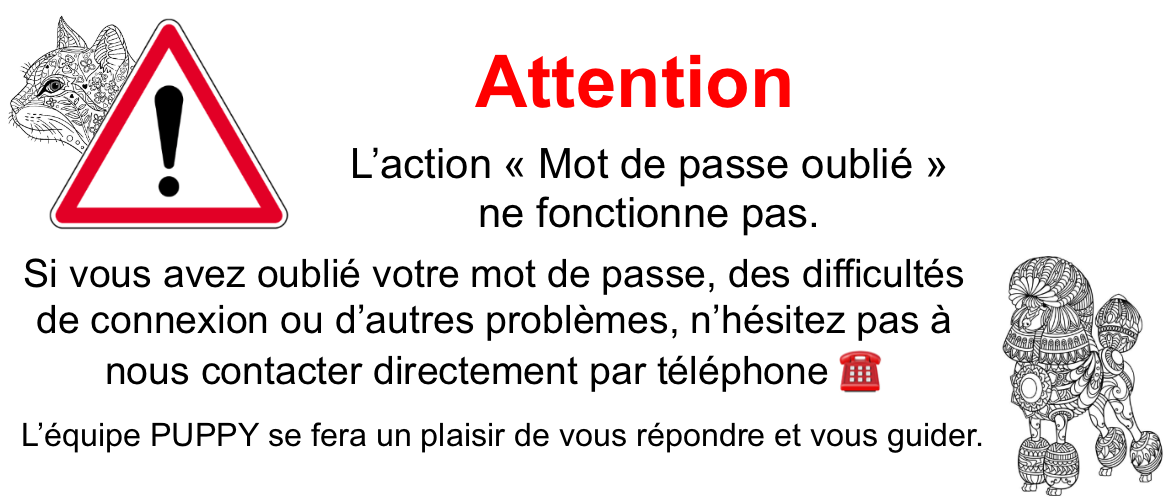 Mot de passe oublié
